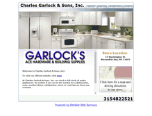 Tablet Screenshot of garlockacehardware.com